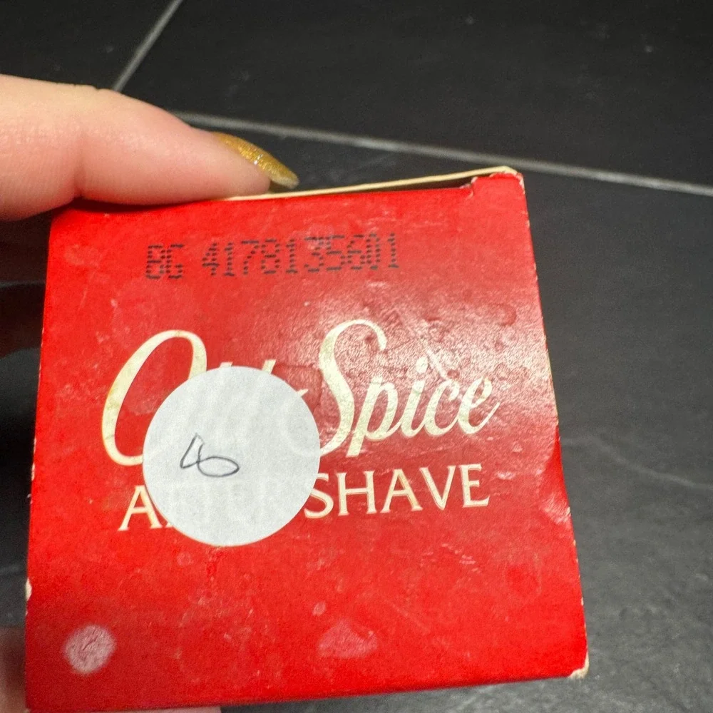 Vintage 1997 Old Spice Original After Shave 4.25 oz White Glass Bottle with Box